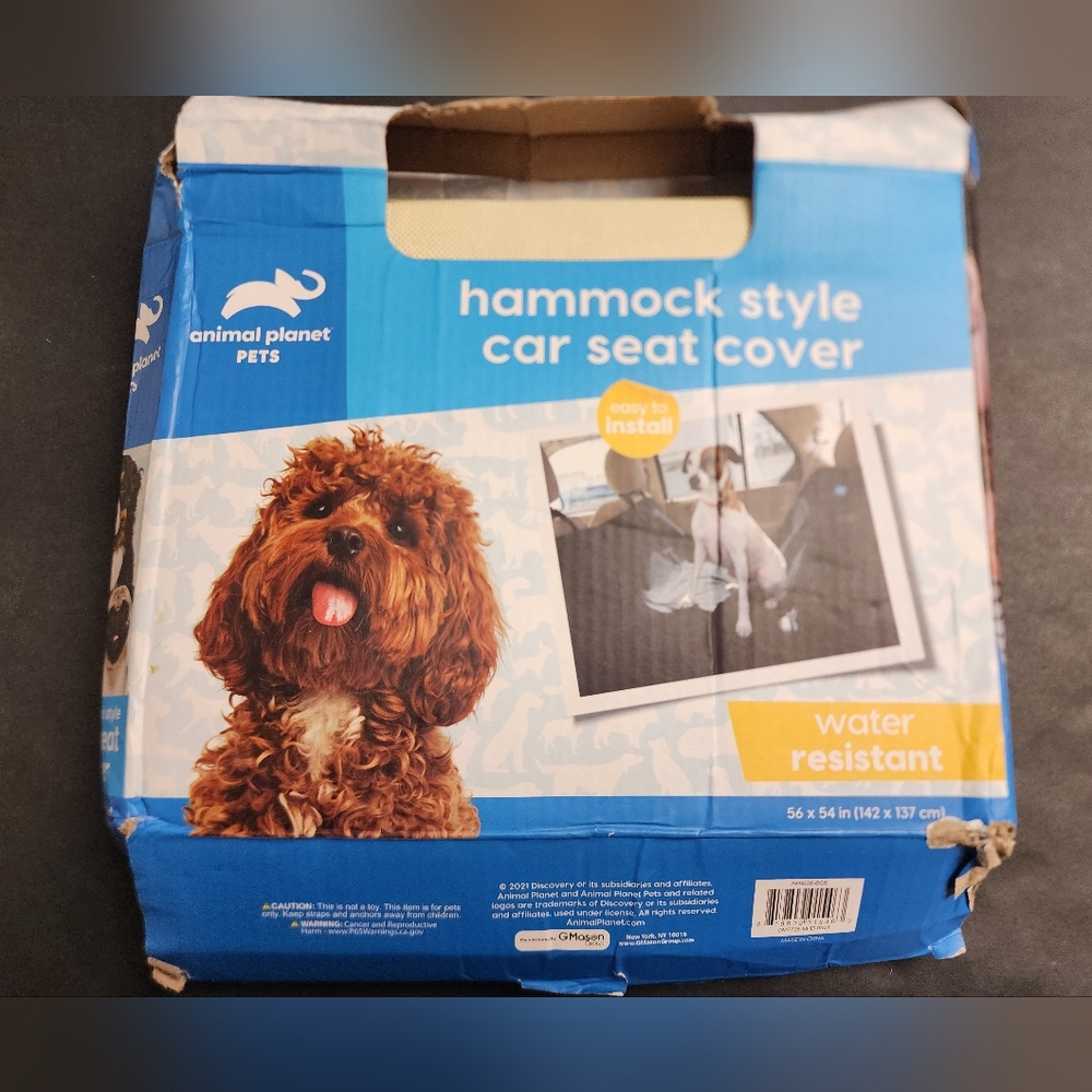 Animal Planet Hammock Style‎ Car Seat Cover Water Resistant Dog Pets Cat NWT